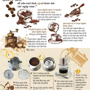 hướng dẫn pha cà phê sạch